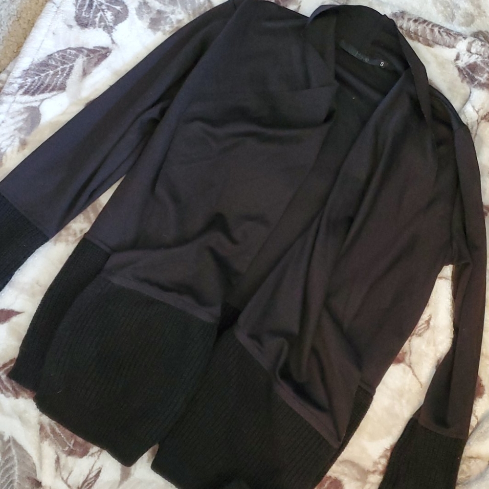 Black long sleeve cardigan